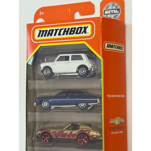 Matchbox Coffee Cruisers III 5-Pack Mini Cooper Caprice Corvette Ford Dodge - Picture 2 of 4